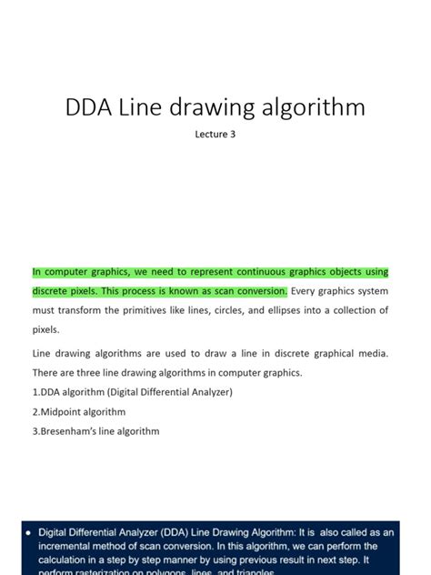 Image result for DDA Line Drawing Algorithm with Example