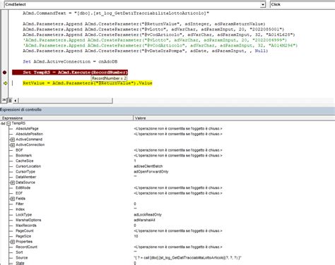 Toradh íomhá ar SQL Call Stored Procedure