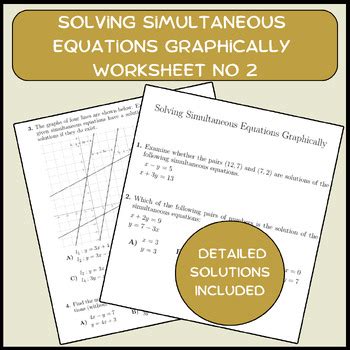 Image result for Solve Simultaneous Equations Worksheet