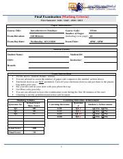 Image result for Introduction to Database Final Exam