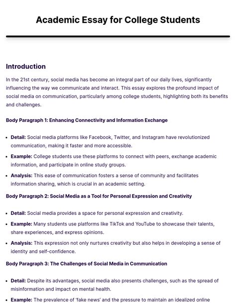 Image result for Academic Essay Example