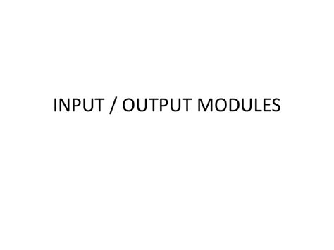 Image result for Input/Output Modules Block Diagram