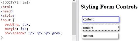 Image result for HTML for Text Box with Shadow Border