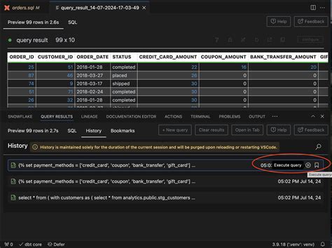 Toradh íomhá ar Execute Query Icon
