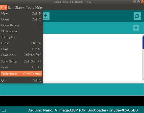 Image result for Setup Preferance in Arduino