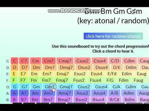 Toradh íomhá ar Random Chord Generator