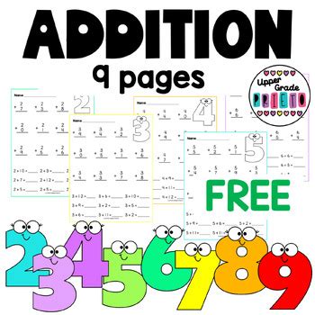 One Digit Addition Worksheets Printable に対する画像結果
