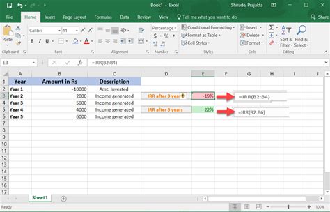 IRR Using Excel に対する画像結果
