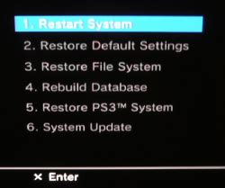 Image result for PS3 System Restore
