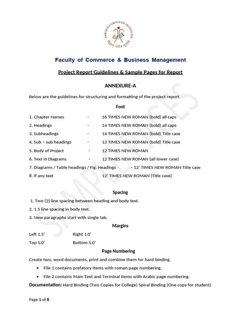 Image result for Standard Project Report Format