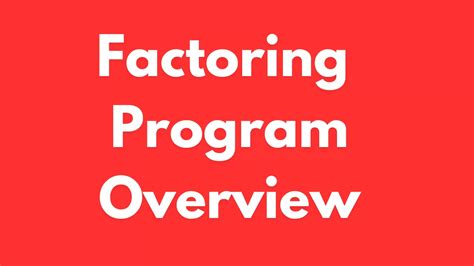 Image result for Factoring Program