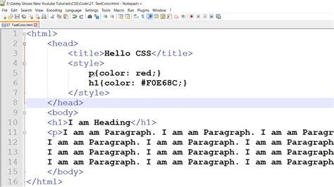 Image result for HTML Code Change Text Color