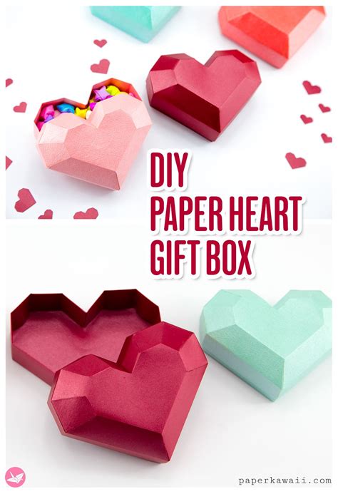 Image result for Paper Heart Box Template
