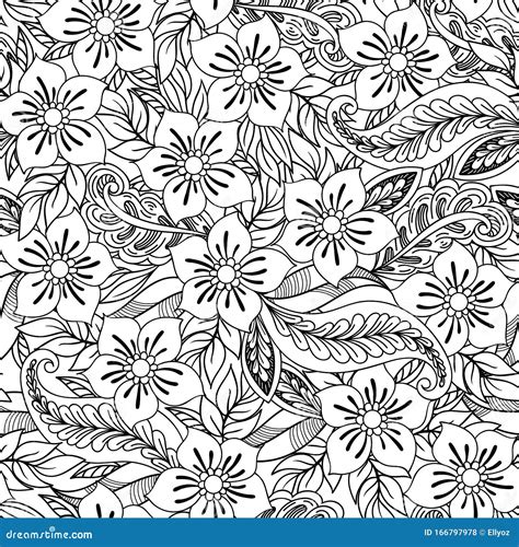 Image result for Seamless Floral Pattern Coloring Pages