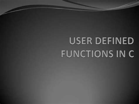 Toradh íomhá ar User-Defined Function in C Programming