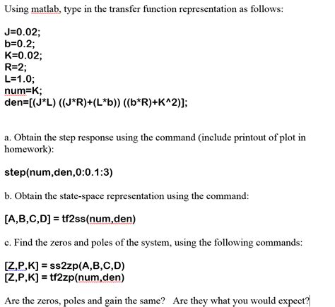 Toradh íomhá ar MATLAB Transfer Function a B
