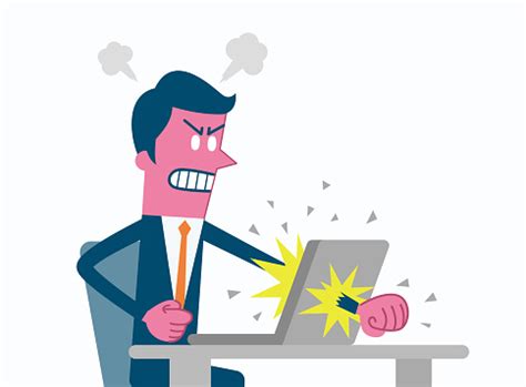 Image result for Character Angry at Computer