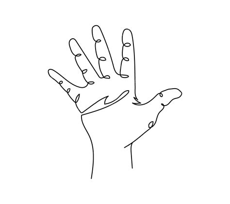 Image result for Right Hand Profile Line Drawing