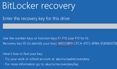 Toradh íomhá ar Ad BitLocker Recover Key
