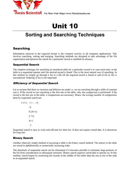 Sorting and Searching Methods Reviewer に対する画像結果