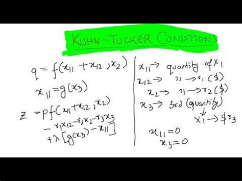 Image result for Solved Examples of Kuhn Tucker Method in Optimization