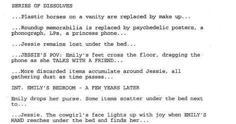 Toradh íomhá ar Long Shot Screenplay Example