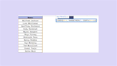Image result for Random Name Drawing Google Sheets