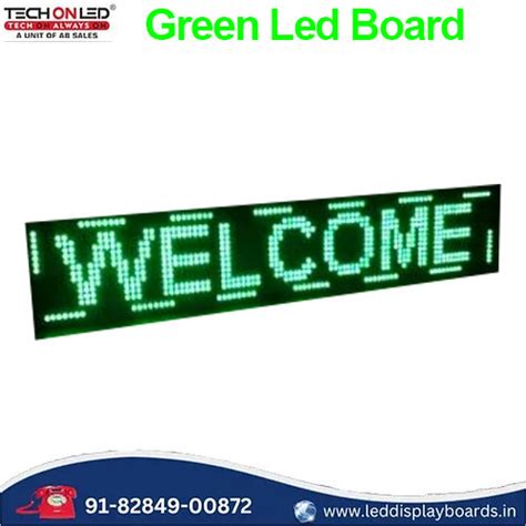 Led Scroller Display 24" by 6" Green | Techon Led India