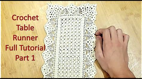 Toradh íomhá ar Free Table Runner Crochet Tatorial
