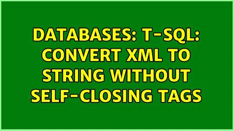 Image result for Self Closing Tag XML
