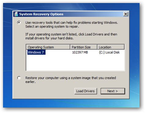 Image result for Recovery Options Windows 1.0
