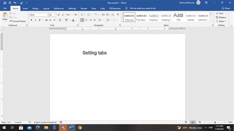 Image result for Tab Set Word Assignment