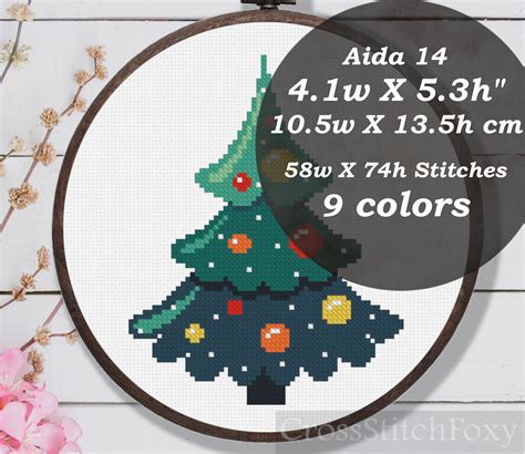 Christmas Tree Cross Stitch Pattern – Cross Stitch Foxy