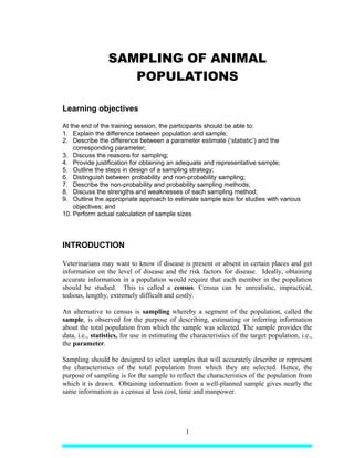 Afbeeldingsresultaten voor Animal Sampling Methods