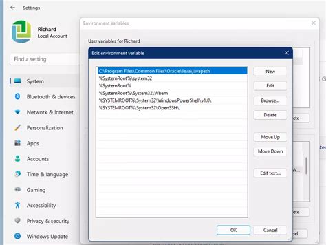 Image result for Java Path Windows 11
