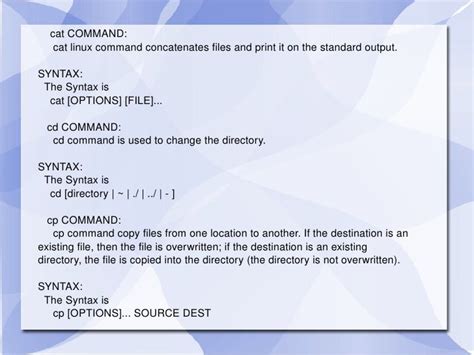 Syntax for Copy Command in Linux に対する画像結果