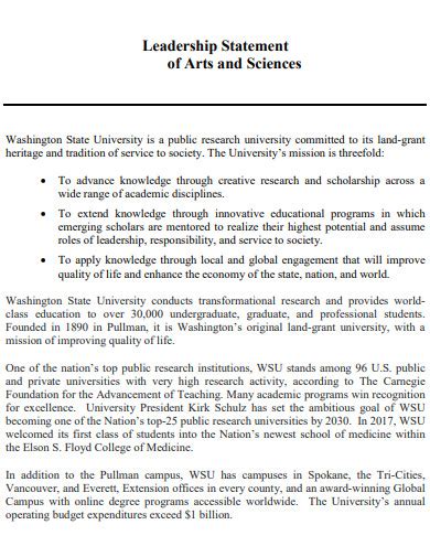 Bildergebnis für Leadership Purpose Statement Examples