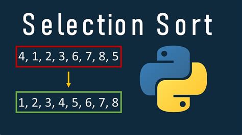 Image result for Selection Sort Ascending Python
