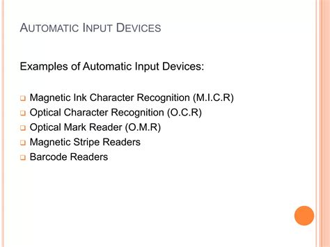 Image result for Examples of Automatic Input Devices