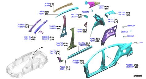 Image result for Car Body Side Outer Exploded-View