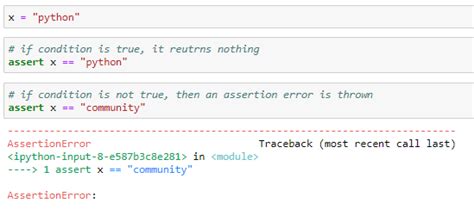 Assert Python Examples に対する画像結果