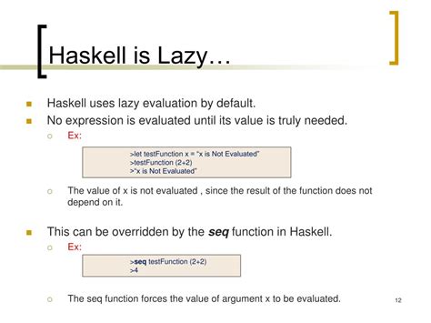 Toradh íomhá ar Lazy Evaluation Haskell