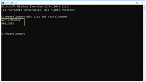 Image result for How to Get Serial Number From Command Prompt