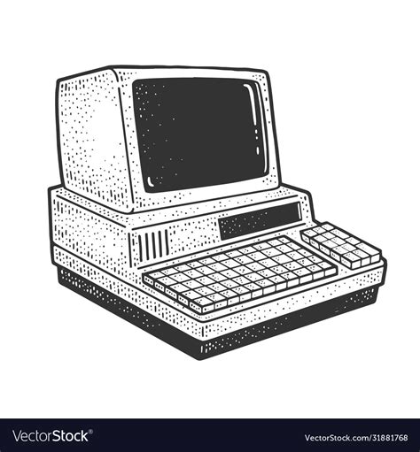 Image result for Vintage Computer Line Drawing
