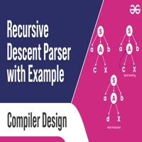 Image result for Algorithm Fo Recursive Des Cet Parser in Compiler Design