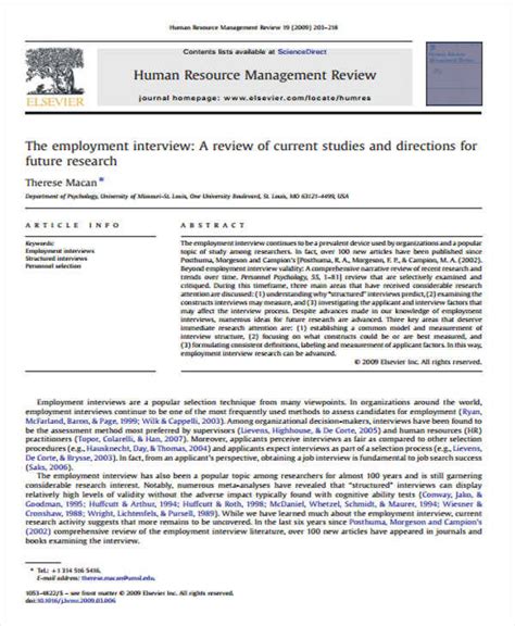 Image result for Research Interview Example