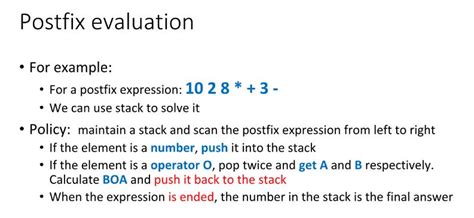 Toradh íomhá ar Evaluating Postfix Expression Using Stack