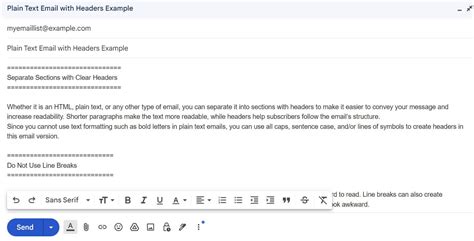 Image result for MailChimp Plain Text Email
