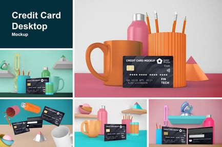 Image result for Credit Card On Table Mockup
