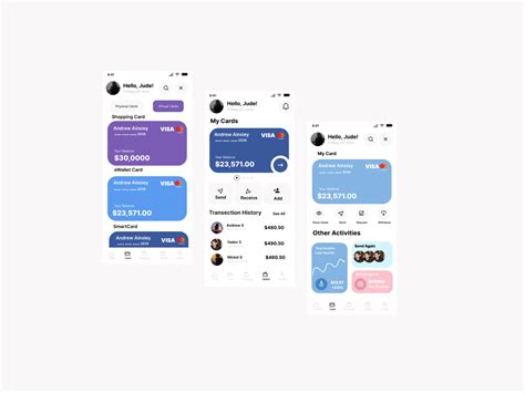 Toradh íomhá ar Wallet UI Design Simple